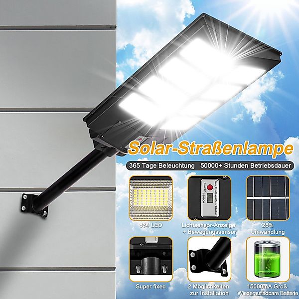 LMaxhome LED Solarleuchte Tageslicht Außen-Wandleuchte Wasserdicht günstig online kaufen