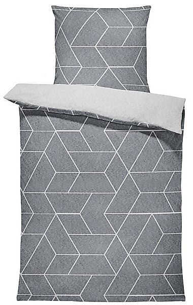 One Home Bettwäsche Jack, Fleece, 4 teilig, grafisch geometrisch, kuschelig günstig online kaufen