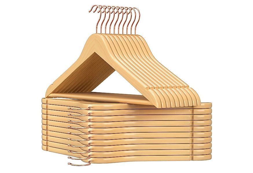 SONGMICS Kleiderbügel Bügel, (20-tlg), Bügel aus Massivholz, Einkerbungen, günstig online kaufen