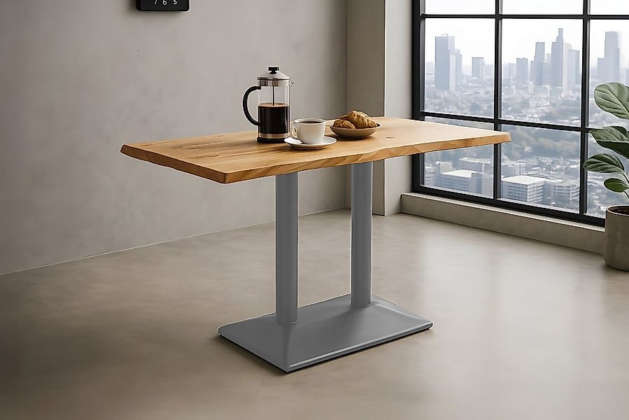 SAM® Bistrotisch Isola, Akazien- oder Mangoholz, Baumkante, Säulengestell a günstig online kaufen