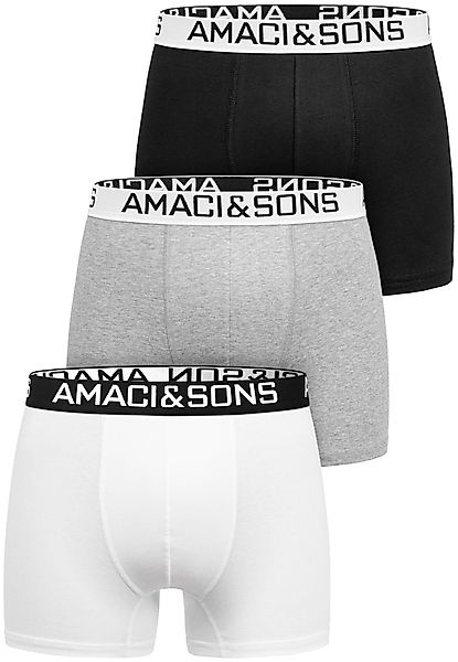 Amaci&Sons Boxershorts DUSTIN 3er Pack Boxershorts (3er-Pack) Herren Baumwo günstig online kaufen