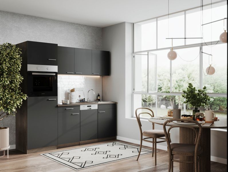 RESPEKTA Küche Oliver, Breite 205 cm, günstig online kaufen