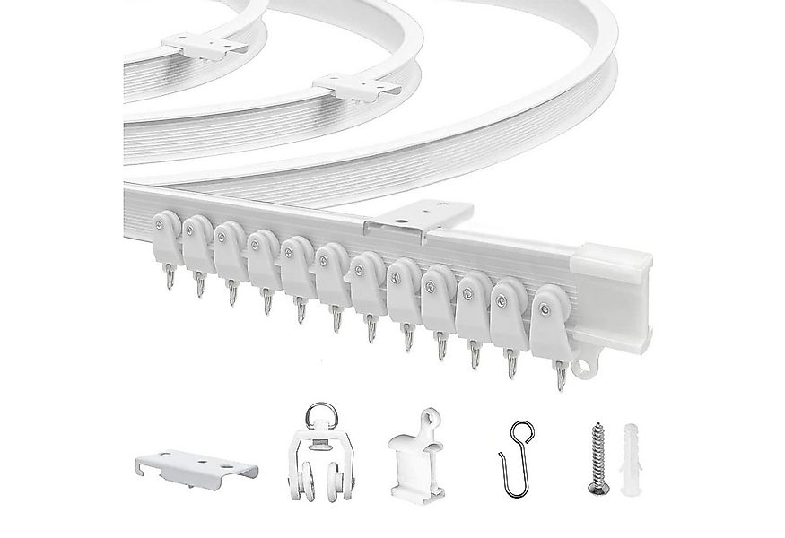 Coonoor Gardinenschiene Biegbares Vorhangschienensystem, Flexible Kurven-Sc günstig online kaufen