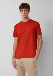 s.Oliver Kurzarmshirt T-Shirt Baumwoll-T-Shirt mit Logo-Print günstig online kaufen