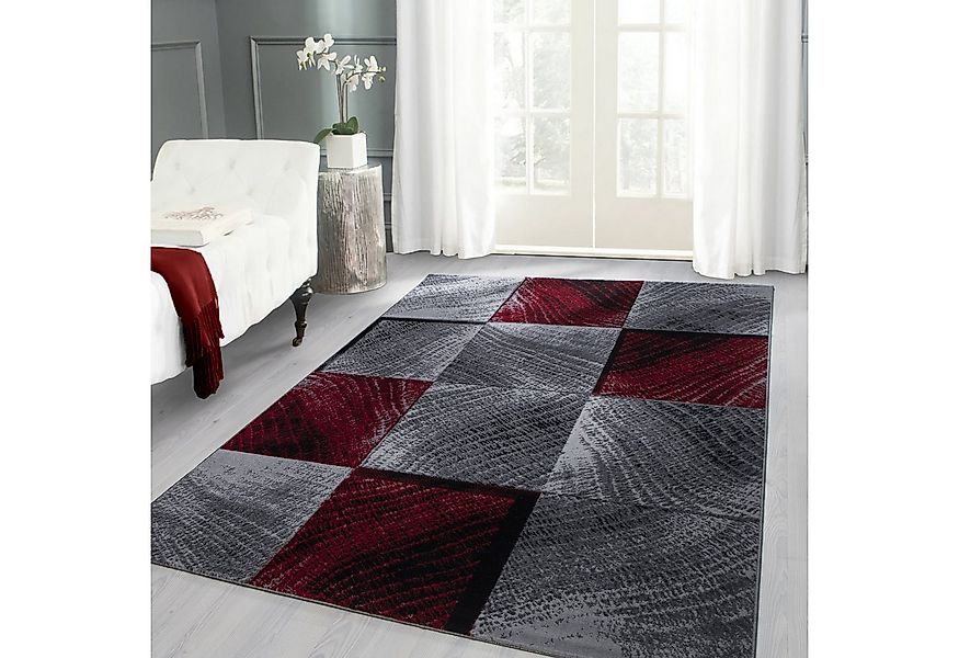 Carpettex Designteppich Kariert Design, Läufer, Höhe: 6 mm, Kurzflor Teppic günstig online kaufen