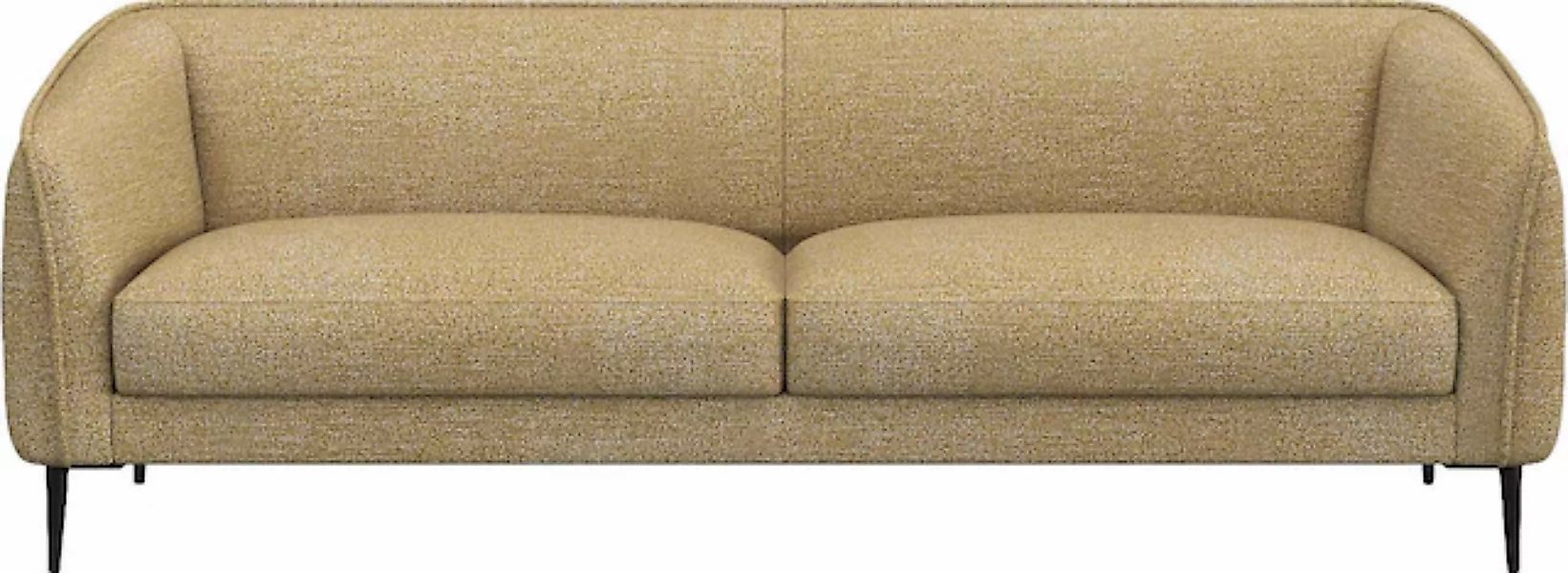 FLEXLUX 3-Sitzer »Belle Designsofa, Couch, bequem durch Kaltschaum im Sitz« günstig online kaufen