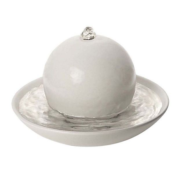 Primavera Life GmbH Duftlampe Duftbrunnen Rondo - Cremeweiß Matt günstig online kaufen