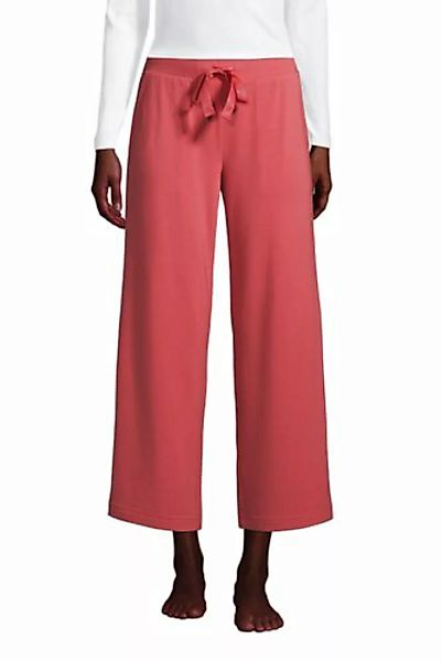 Weite Jersey Pyjama-Hose in 7/8-Länge, Damen, Größe: 48-50 Normal, Rot, by günstig online kaufen