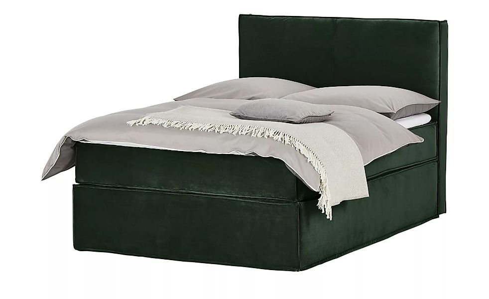 Boxi Boxspringbett 140 x 200 cm - grün - 140 cm - 125 cm - Betten > Boxspri günstig online kaufen