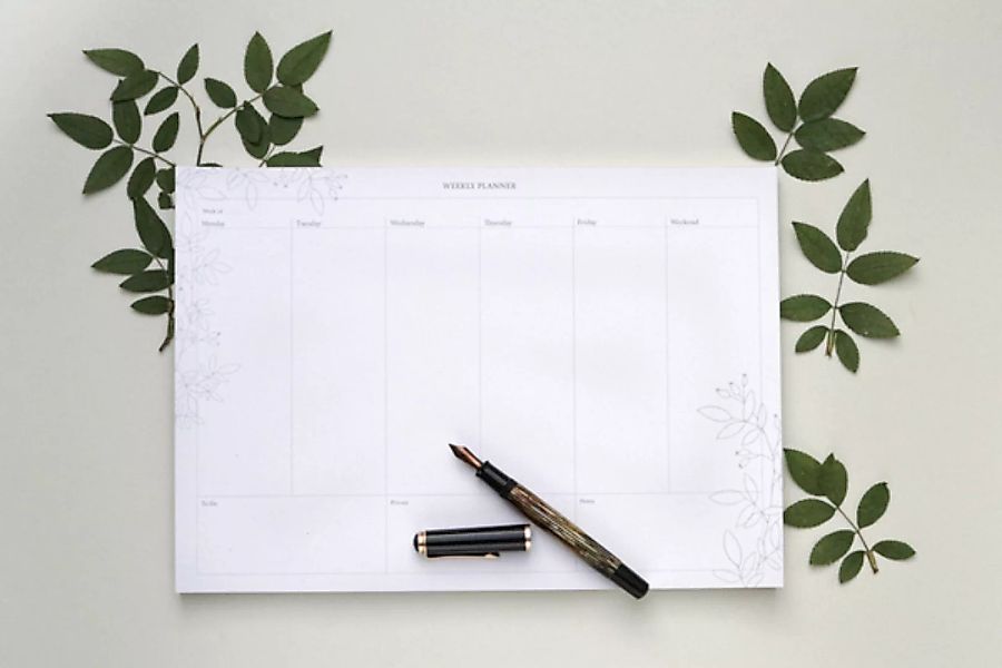 Weekly Planner – Wochenplan, To-do-liste, Schreibtischunterlage günstig online kaufen