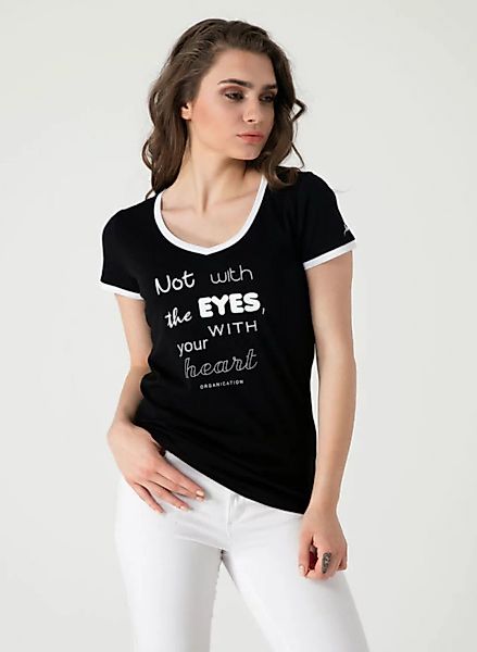 T-shirt Aus Bio Baumwolle Mit Text-print günstig online kaufen