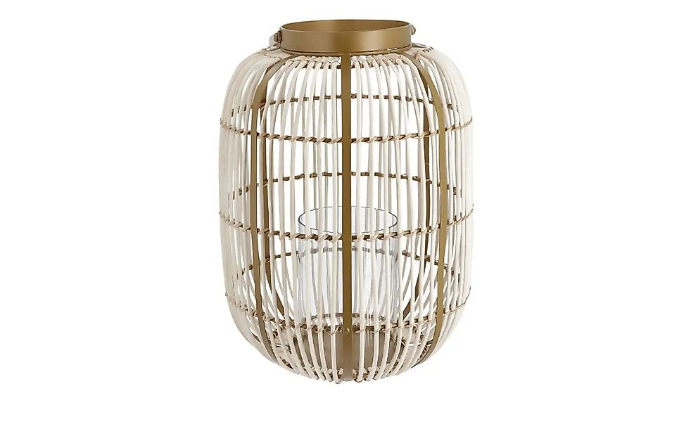 Jette Home Rattanlaterne   ¦ holzfarben ¦ Rattan,Eisen,Glas ¦ Maße (cm): H: günstig online kaufen