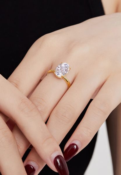 BRELLATO Silberring Damen Cocktailring Großer Zirconia günstig online kaufen