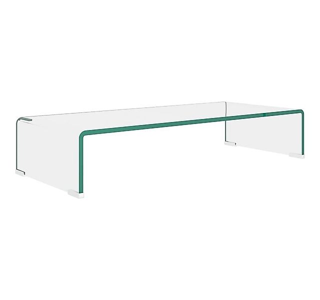 furnicato TV-Aufsatz TV-Tisch/Bildschirmerhöhung Glas Transparent 70x30x13 günstig online kaufen