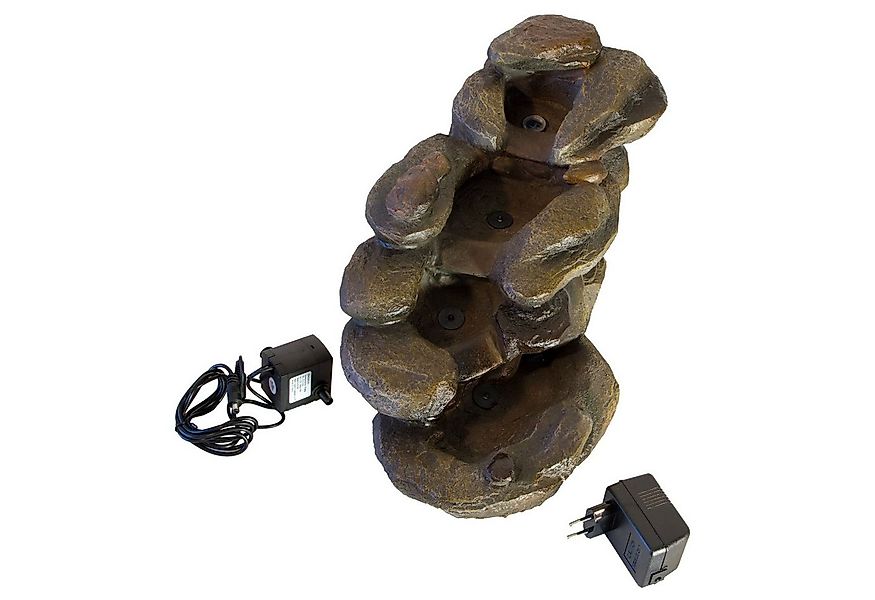 Lemodo Zimmerbrunnen Wasserspiel Bachlauf mit LED Beleuchtung, 45,00 cm Bre günstig online kaufen