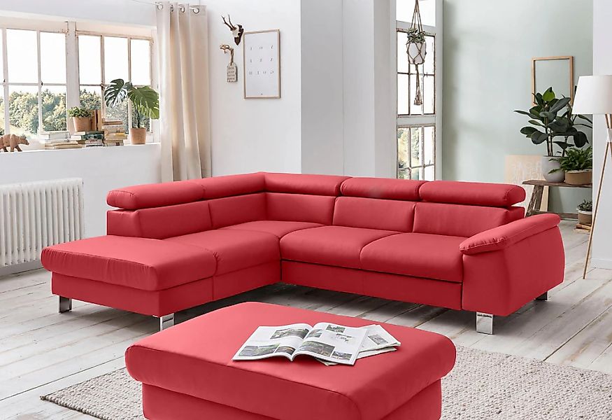COTTA Polstergarnitur "Komaris L-Form", (Set), Set bestehend aus: Ecksofa m günstig online kaufen