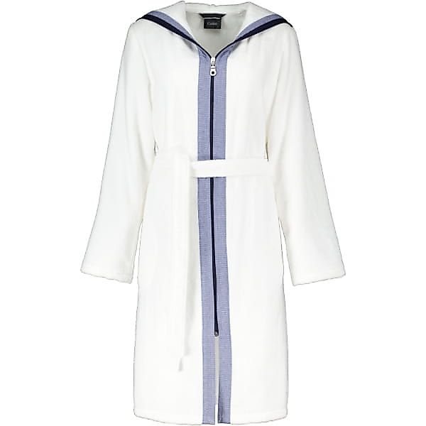 Cawö - Damen Kurzmantel Reißverschluss Kapuze Breton 6598 - Farbe: weiß - 6 günstig online kaufen