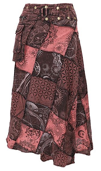 Guru-Shop Minirock Wickelrock, langer Rock mit günstig online kaufen