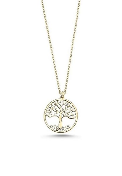 Einzelstück Kette mit Anhänger Halskette Lebensbaum 925 Silber I Tree of Li günstig online kaufen