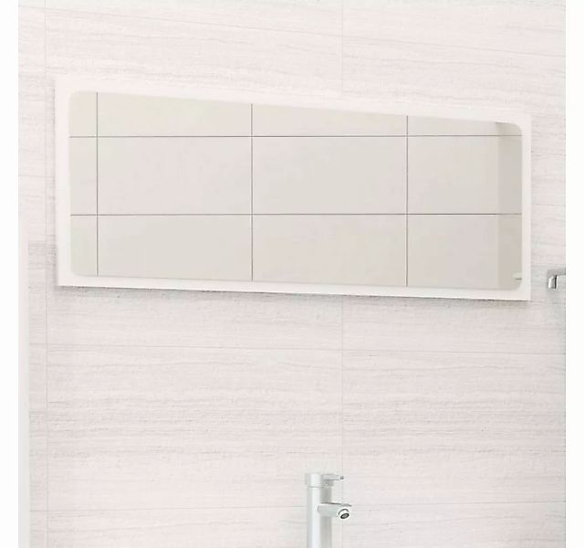 vidaXL Badezimmerspiegelschrank Badspiegel Hochglanz-Weiß 90x1,5x37 cm Holz günstig online kaufen