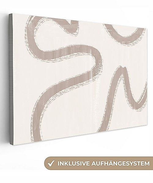 OneMillionCanvasses® Leinwandbild Moderne Kunst - Beige - Abstrakt, Fotodru günstig online kaufen