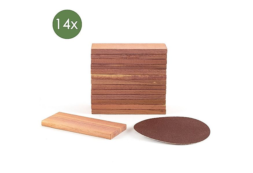 Hanseholz Kleiderbügel 7X Zedernholzblöcke – FSC®-zertifiziert, (7 Stück, 1 günstig online kaufen