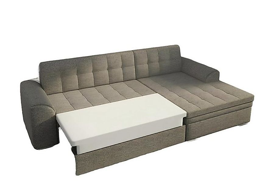 JVmoebel Bett Sofa Ecksofa Schlafsofa Bettfunktion Couch Leder Textil Polst günstig online kaufen