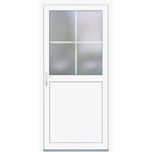 Kunststoff-Nebeneingangstür K 502 Weiß 98 cm x 198 cm Anschlag Links günstig online kaufen