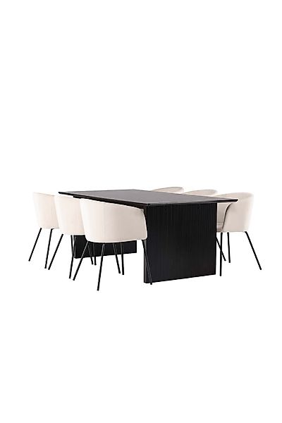 ebuy24 Essgruppe Vail Essgruppe Tisch schwarz günstig online kaufen