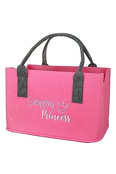 GILDE Einkaufsshopper Filztasche Shopping Princess pink 40 cm bestickt günstig online kaufen