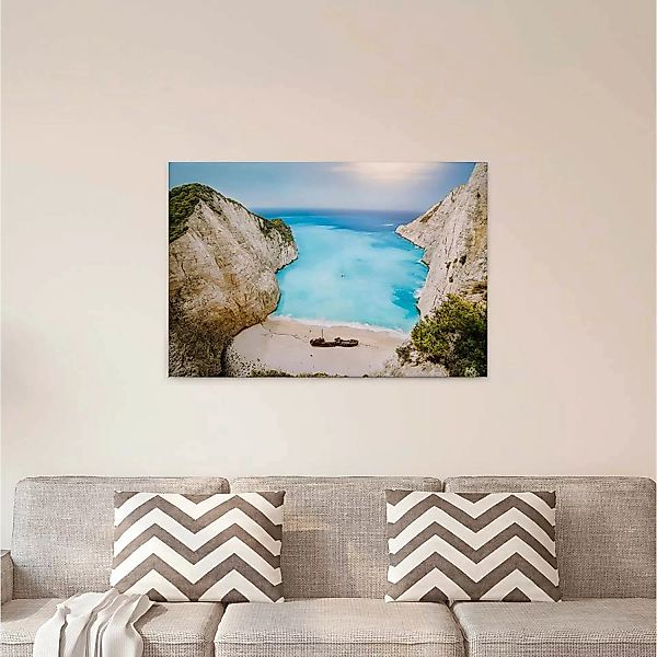 A.S. Création Leinwandbild "Greek Bay", Kunst-Gemälde-Kinder, (1 St.), Stra günstig online kaufen