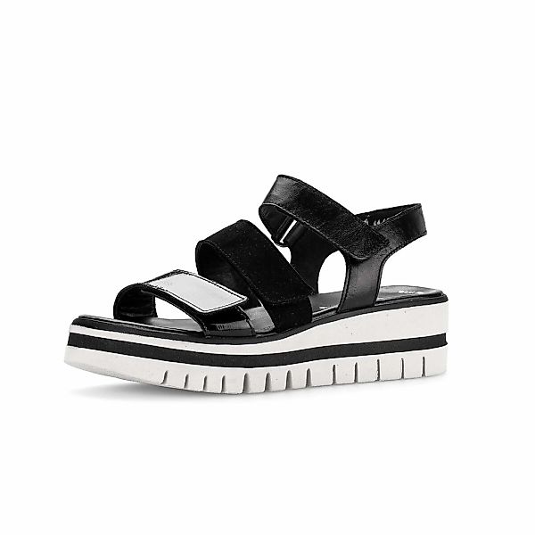 Gabor Plateausandaletten "Plateau Sandale Materialmix Leder" günstig online kaufen