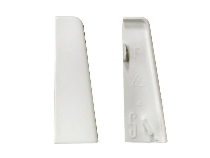 Equipped Eckprofil Equipped 1207 Endkappe Weiß 58mm günstig online kaufen