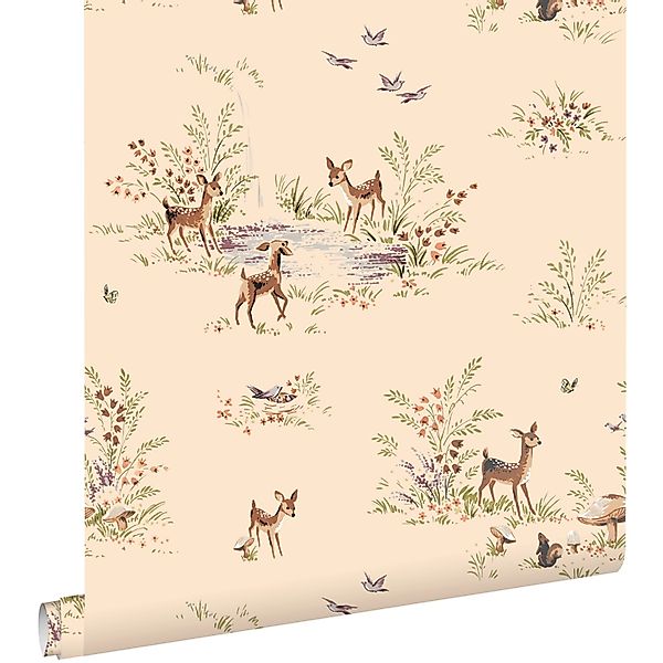 ESTAhome Tapete Hirsche Beige 50 X 900 Cm 131430 günstig online kaufen