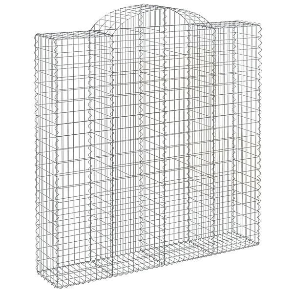 vidaXL Gabionen mit Hochbogen 4 Stk 200x50x200/220cm Eisen 1679865 günstig online kaufen