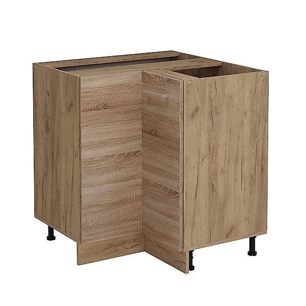 Vicco Eckunterschrank R-Line, Sonoma/Goldkraft Eiche, 75.6 günstig online kaufen