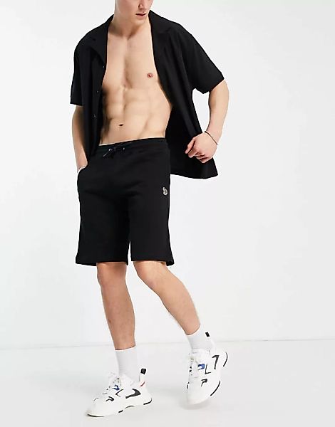 PS Paul Smith – Sweat-Shorts mit Zebra-Logo in Schwarz günstig online kaufen