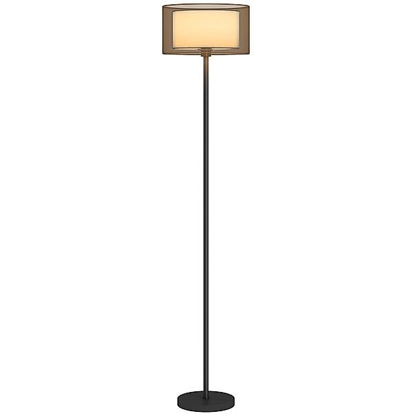 HOMCOM Stehlampe moderne Lampe mit Stoffschirm, günstig online kaufen