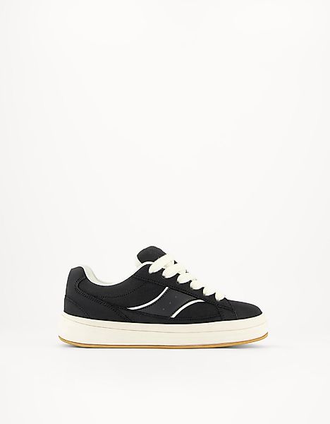 Bershka Skate-Sneaker Damen 38 Schwarz günstig online kaufen