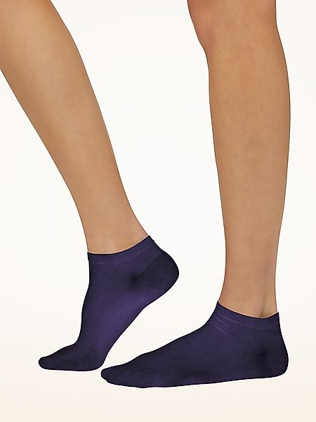Wolford - Sneaker Cotton Socks, Frau, purple space, Größe: M günstig online kaufen