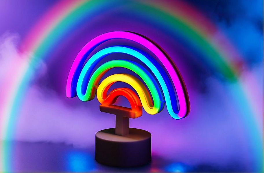Gravidus LED Dekolicht Pride Neon-Leuchte Regenbogen – Stimmungslicht für j günstig online kaufen