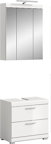 INOSIGN Badmöbel-Set Siena, 2 teilig, inklusive LED Beleuchtung, bestehend günstig online kaufen