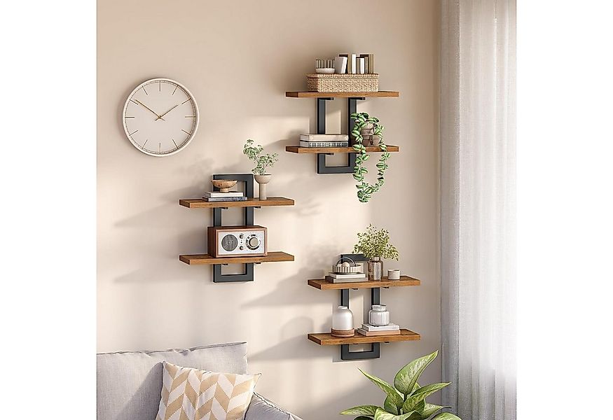 BlingBin Wandregal 2-stufige Schweberegal, Holz Wandboard, Hängende Badezim günstig online kaufen