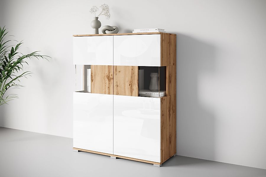 INOSIGN Highboard "Kenia", (1 St.), Modernes Highboard mit Glastüren, Breit günstig online kaufen