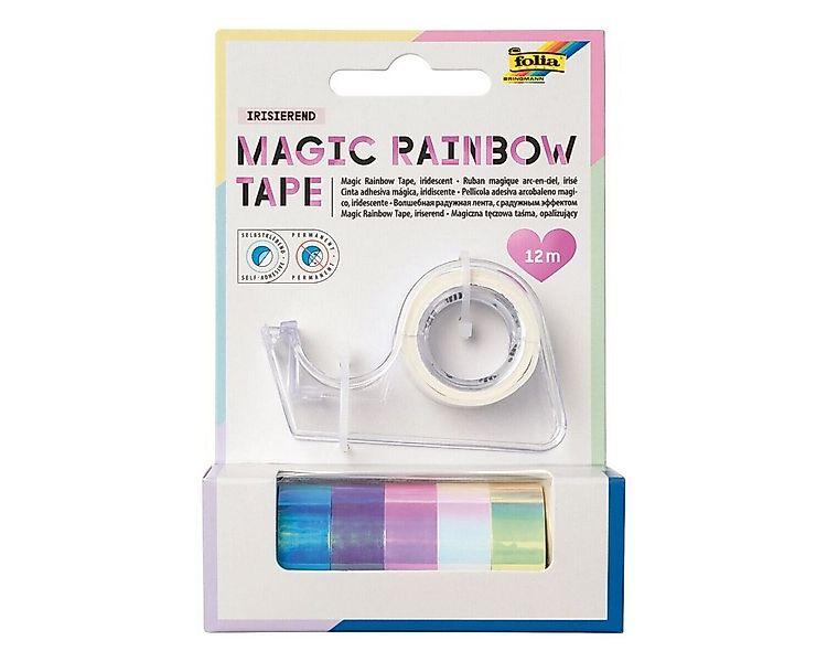 Folia Klebeband Magic Rainbow Tape (6-St) 12 mm/ 2 m, 6 Farben günstig online kaufen