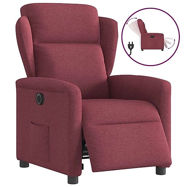 vidaXL Relaxsessel Elektrisch Weinrot Stoff 3303117 günstig online kaufen