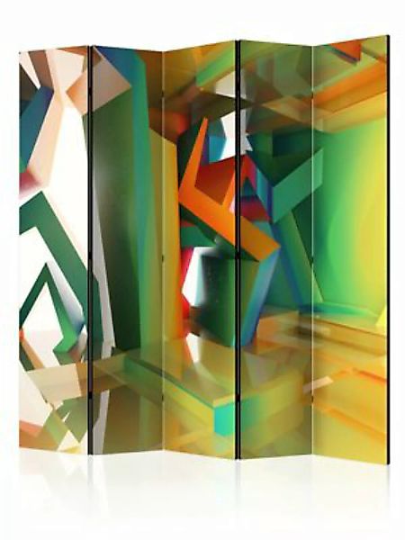 artgeist Paravent Colourful Space II [Room Dividers] mehrfarbig Gr. 225 x 1 günstig online kaufen