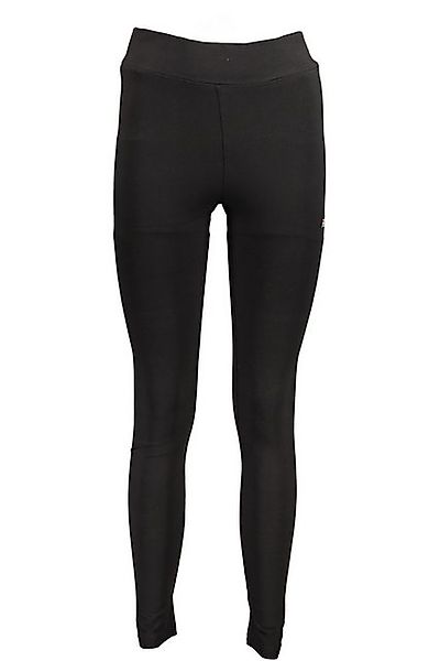 Fila 5-Pocket-Hose Damen Leggings schwarz mit Stickerei und elastischem Bun günstig online kaufen