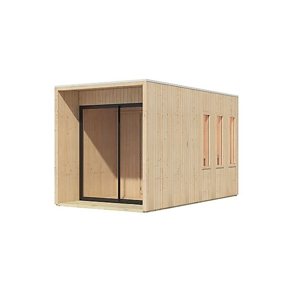 Chillroi 73mm Saunahaus Belmira Inklusive Saunaofen mit Eingebauter Steueru günstig online kaufen