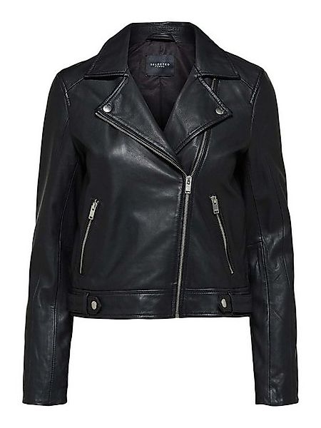 SELECTED FEMME Lederjacke (1-St) SLFKATIE LEATHER JACKET B günstig online kaufen